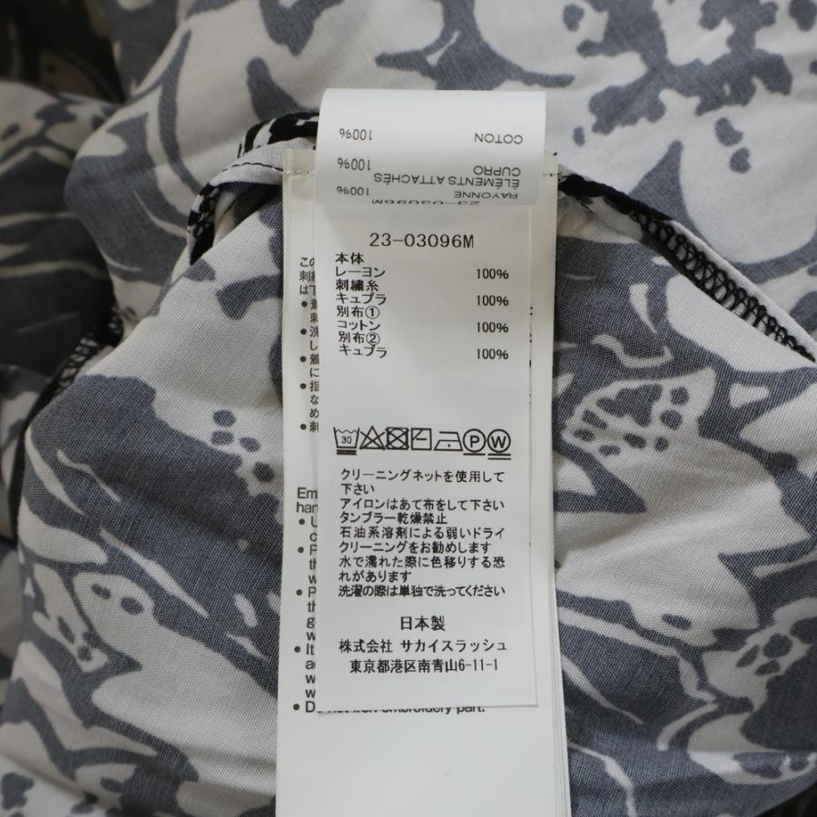 sacai（サカイ） 24SS Floral Print Shirt フローラルプリントシャツ
