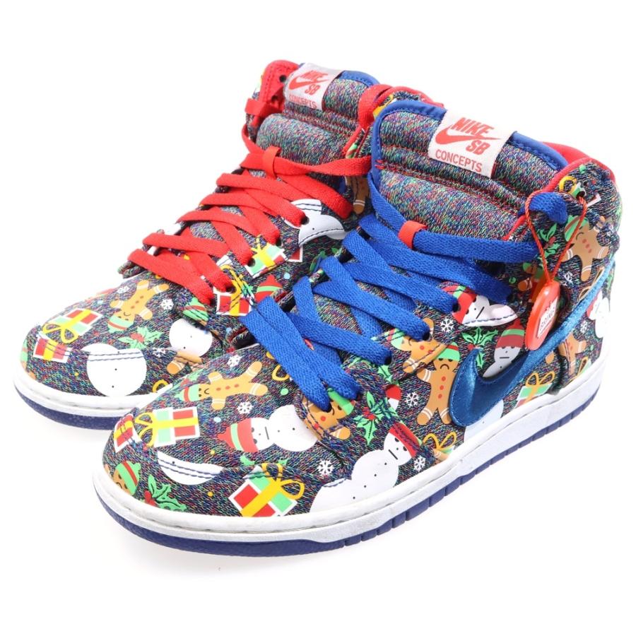Nike SB ナイキエスビー ×CONCEPTS DUNK HIGH UGLY CHRISTMAS SWEATER 