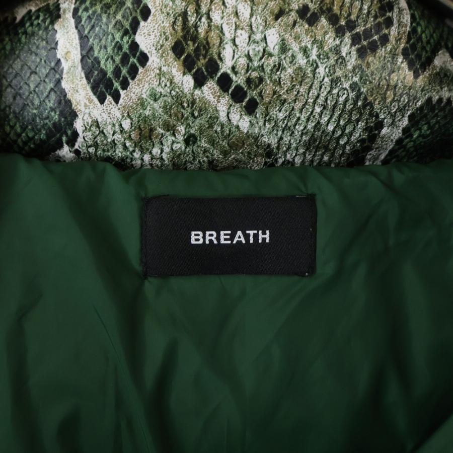 BREATH ブレス FAUX LEATHER SNAKE DOWN JACKET フェイクレザー 