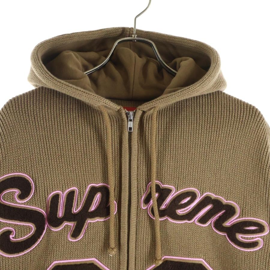 supreme ジップアップ セーター パーカー ブラウン/ピンク Mサイズ Supreme（シュプリーム） 22SS Sport Zip Up Hooded Sweater ジップ