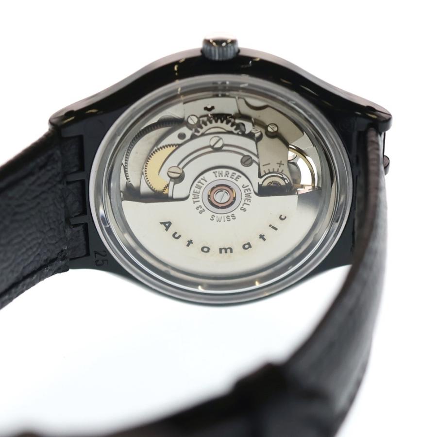 Swatch 自動巻き ブラック 時計 ほぼ未使用 Swatch（スウォッチ） Black Motion Automatic Watch ブラック