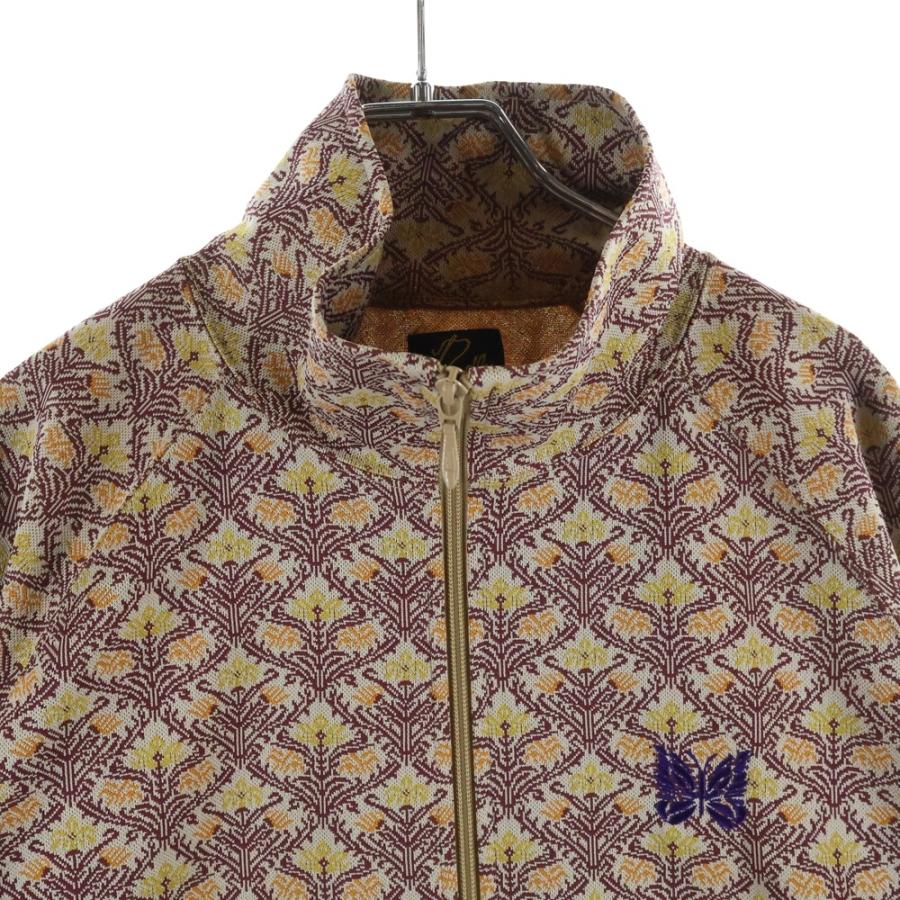 Needles 総柄 トラックジャケット ジャガード　ブラウン　ジャージ Needles（ニードルス） Track Jacket ジップアップ ジャガードトラック