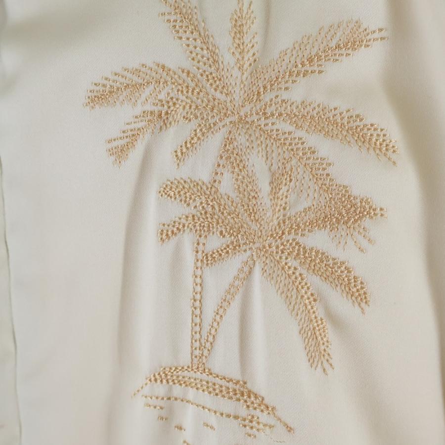 STUSSY（ステューシー） パームツリー ロゴ刺繍 サテンスカジャン