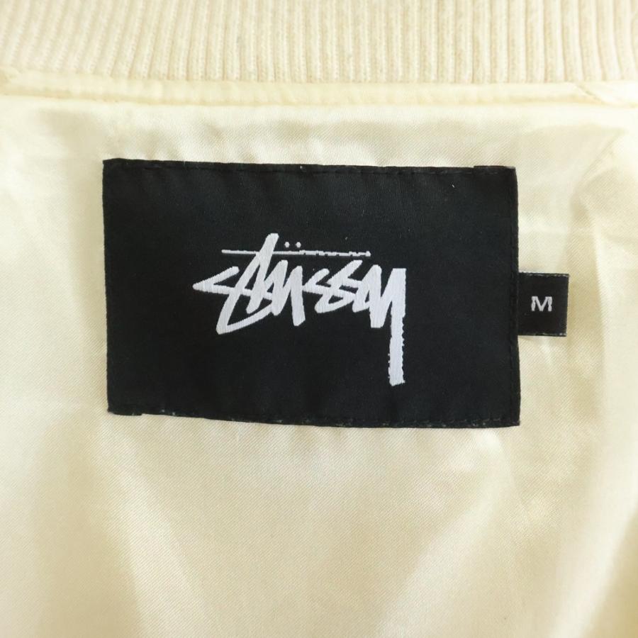 STUSSY（ステューシー） パームツリー ロゴ刺繍 サテンスカジャン