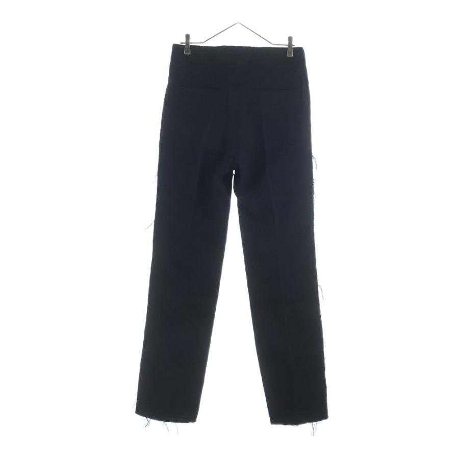 midorikawa ミドリカワ 25AW Belted Slacks ベルテッドスラックス ダメージ加工ストレートスラックス MID25AW-PT01 ブラック midorikawa ミドリカワ 25AW Belted Slacks ベルテッドスラックス