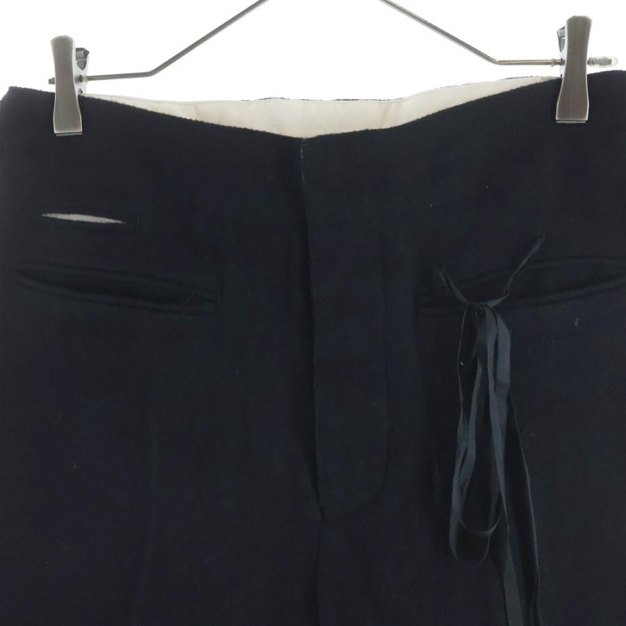 midorikawa ミドリカワ 25AW Belted Slacks ベルテッドスラックス ダメージ加工ストレートスラックス MID25AW-PT01 ブラック midorikawa ミドリカワ 25AW Belted Slacks ベルテッドスラックス