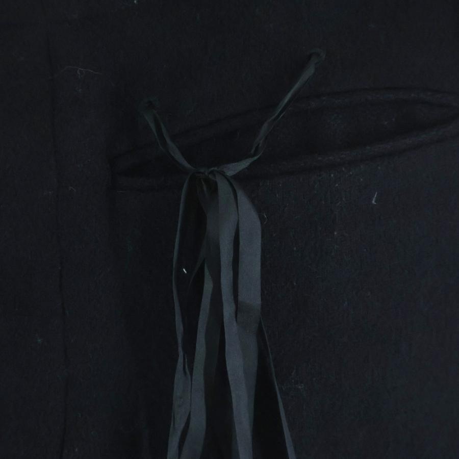 midorikawa ミドリカワ 25AW Belted Slacks ベルテッドスラックス ダメージ加工ストレートスラックス MID25AW-PT01 ブラック midorikawa ミドリカワ 25AW Belted Slacks ベルテッドスラックス