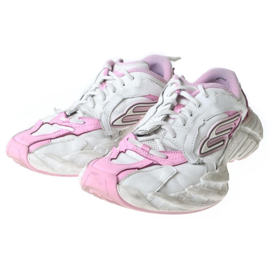 BALENCIAGA スニーカー 42 ホワイト/ピンク BALENCIAGA（バレンシアガ） MONDAY マンデー ローカットスニーカー