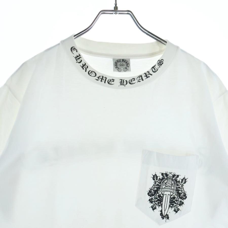 クロムハーツ 白 ポケットTシャツ 半袖 レディース　ポケット付き クロムハーツ ポケット馬蹄アルファベットロゴ半袖Tシャツ 6,580円