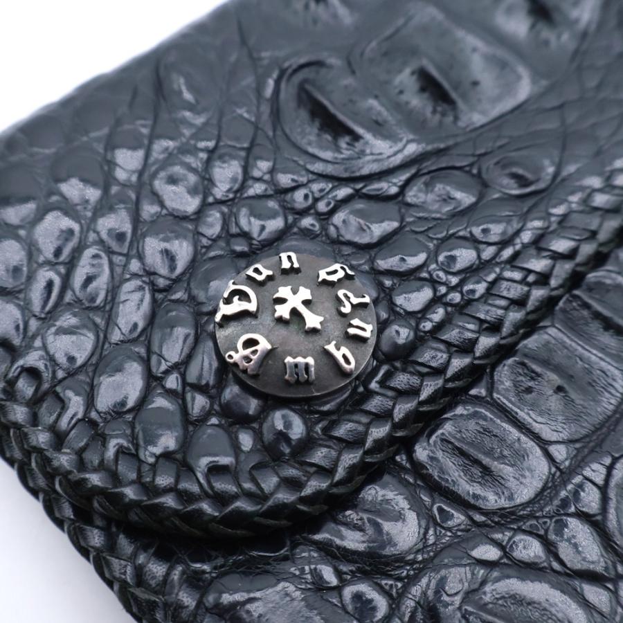 VAN AMBURG ヴァンアンバーグレザーズ Crocodile Medium Biker Wallet