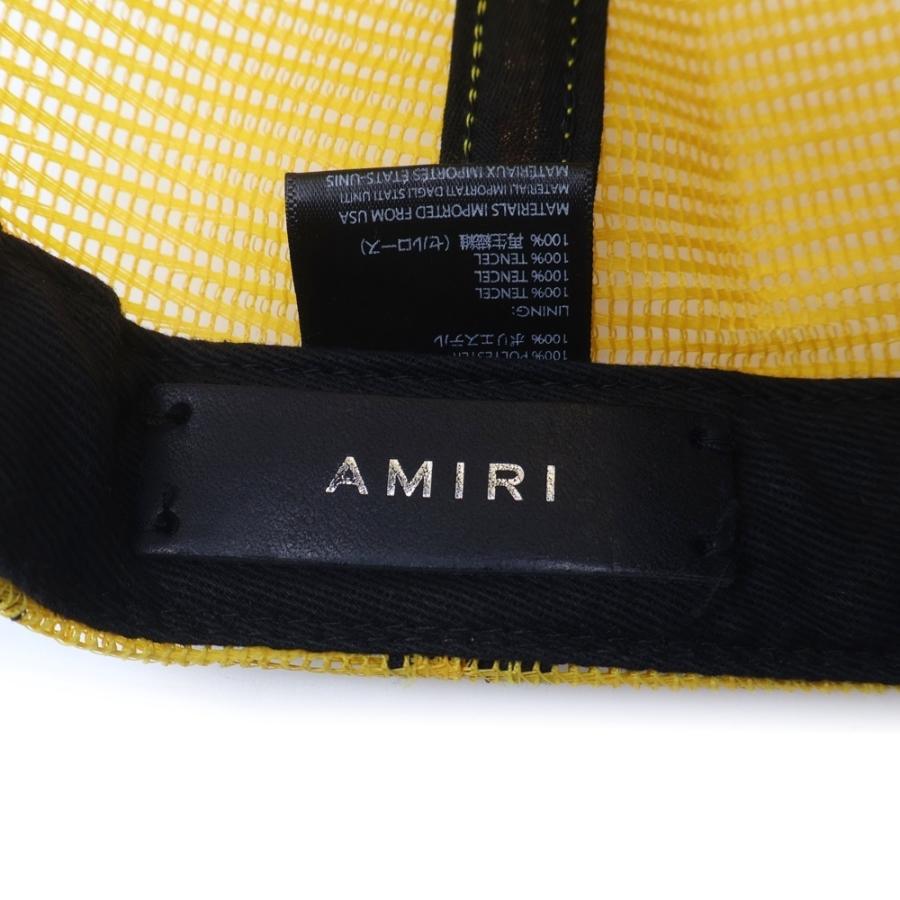 AMIRI（アミリ） フロントロゴ メッシュキャップ 帽子 イエロー