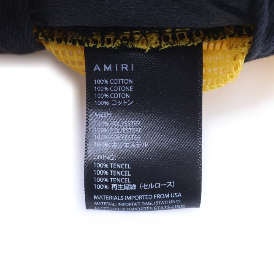 AMIRI（アミリ） フロントロゴ メッシュキャップ 帽子 イエロー