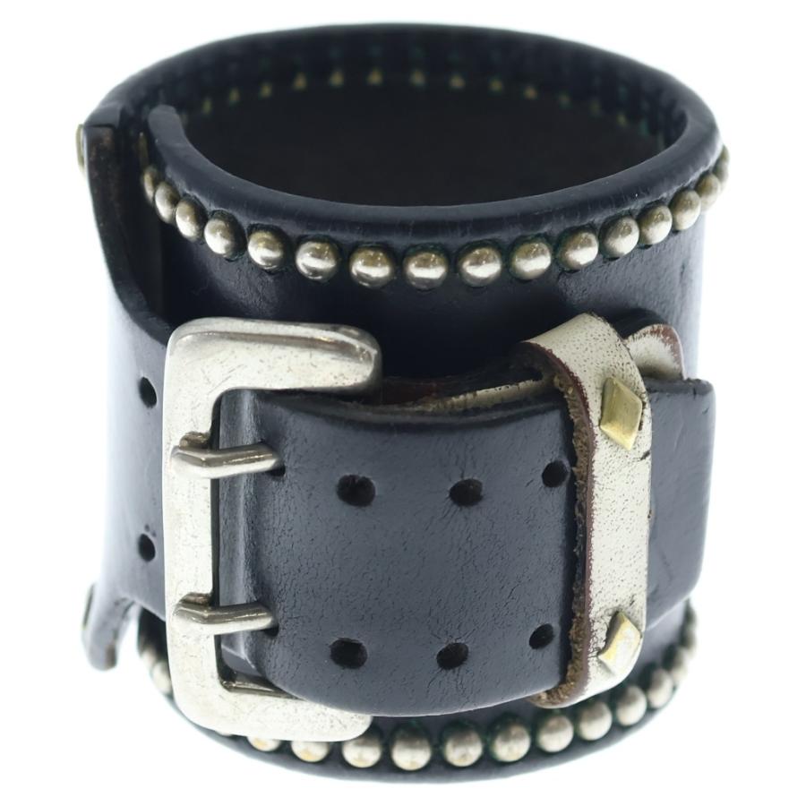 WOLF'S HEAD ウルフズヘッド 70mm Studs Leather Bracelet スタッズ