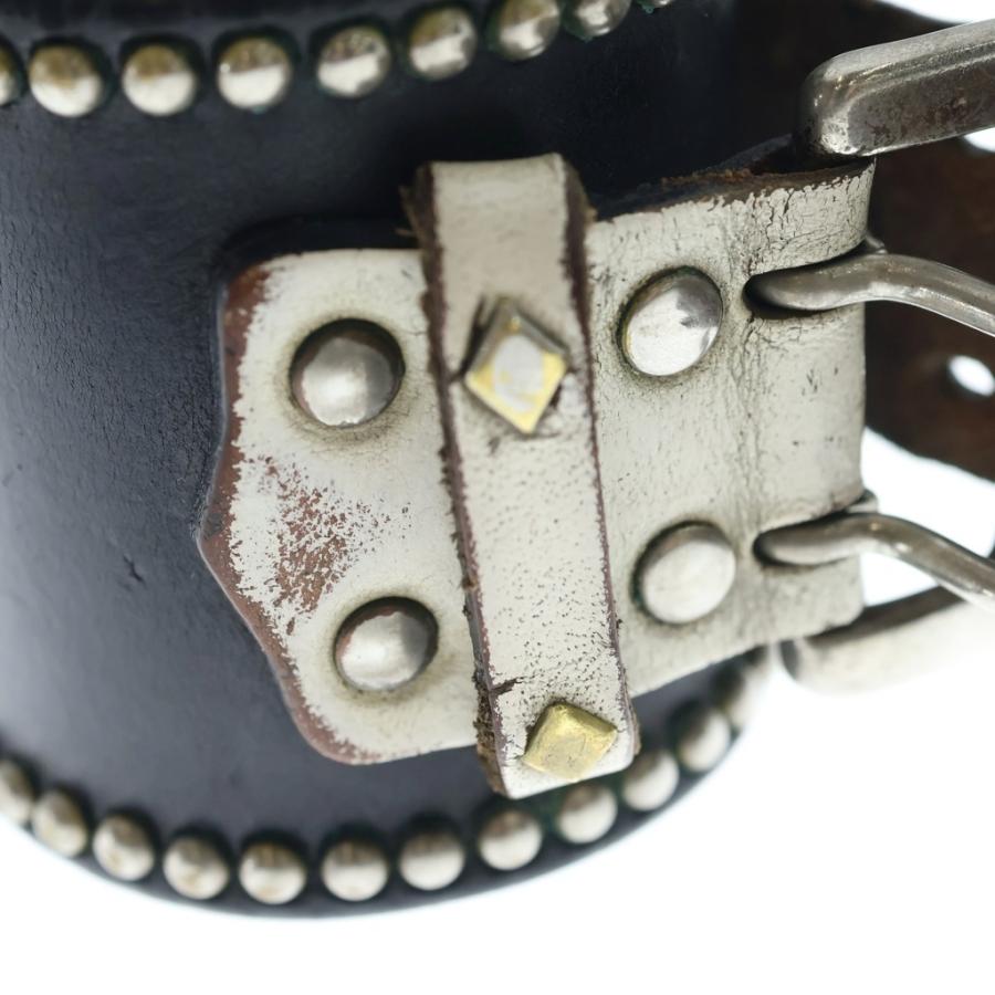 WOLF'S HEAD ウルフズヘッド 70mm Studs Leather Bracelet スタッズ