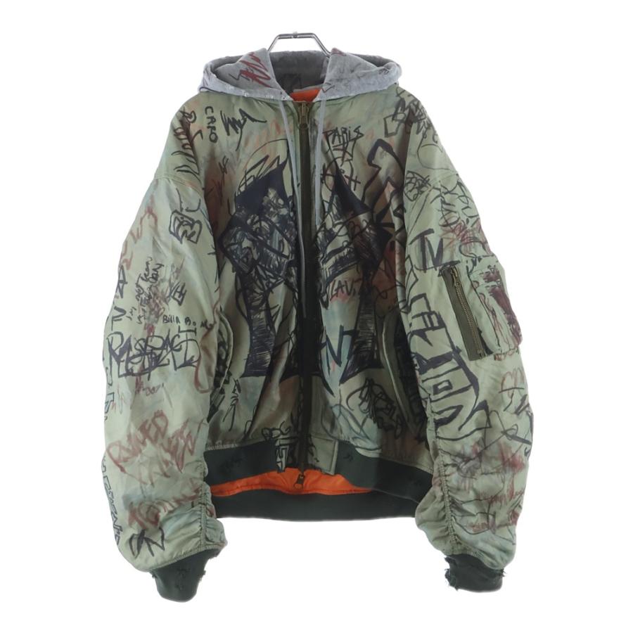 Mowalola モワローラ 25AW GRAFFITI BOMBER JACKET グラフィック 