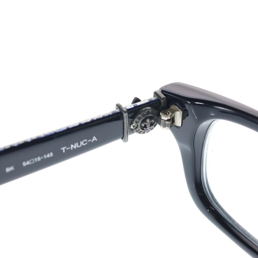 CHROME HEARTS クロムハーツ T-NUC-A BSフレア メガネ アイウェア 眼鏡 ブラック/シルバー ※度入りの画像