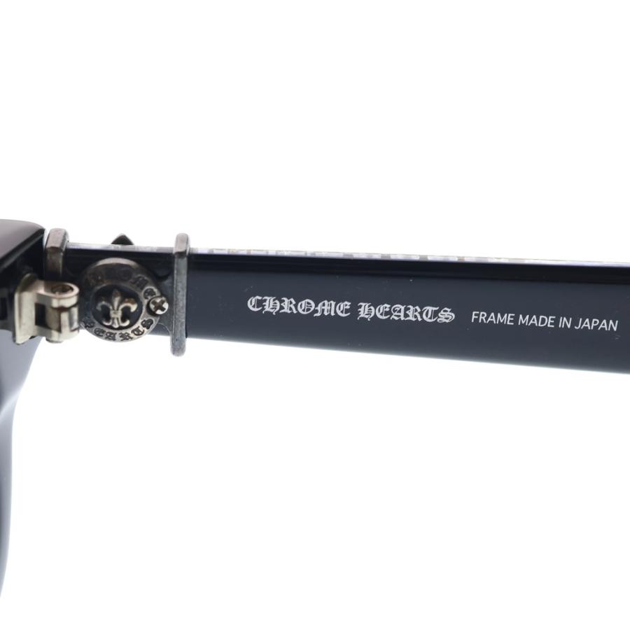 CHROME HEARTS クロムハーツ T-NUC-A BSフレア メガネ アイウェア 眼鏡 ブラック/シルバー ※度入りの画像