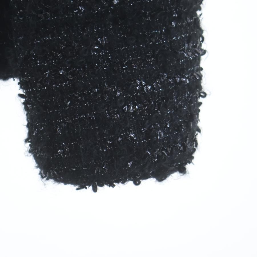 モンクレール 25AW Urbel Tweed Short Down Jacket ウルベル ツイード ショート ダウンジャケット ブラック レディース K20931A00245の画像