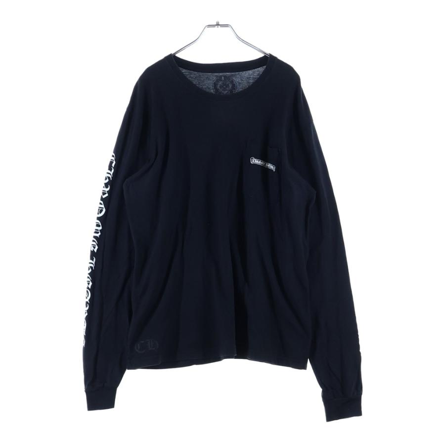 最終値下げ新品 クロムハーツ スクロールラベルロングTシャツ CHROME HEARTS（クロムハーツ） CH L S 1 スクロールラベルプリント