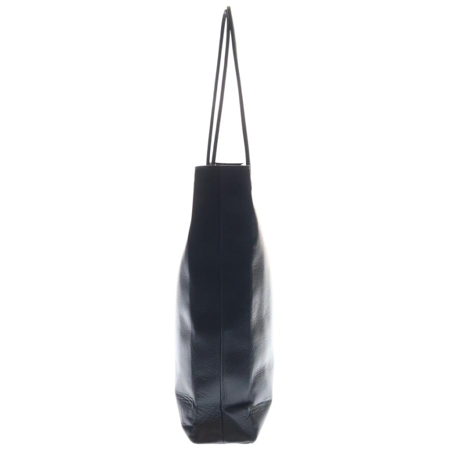 BALENCIAGA 黒 レザートートバッグ BALENCIAGA（バレンシアガ） ノースサウス レザーショッピングバッグ