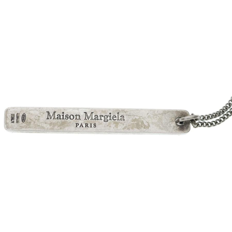 Maison Margiela メゾンマルジェラ ロゴ モチーフ ペンダントトップ ネックレス シルバー S30UU0022 S11914 Maison Margiela（メゾンマルジェラ） ロゴ モチーフ ペンダントトップ