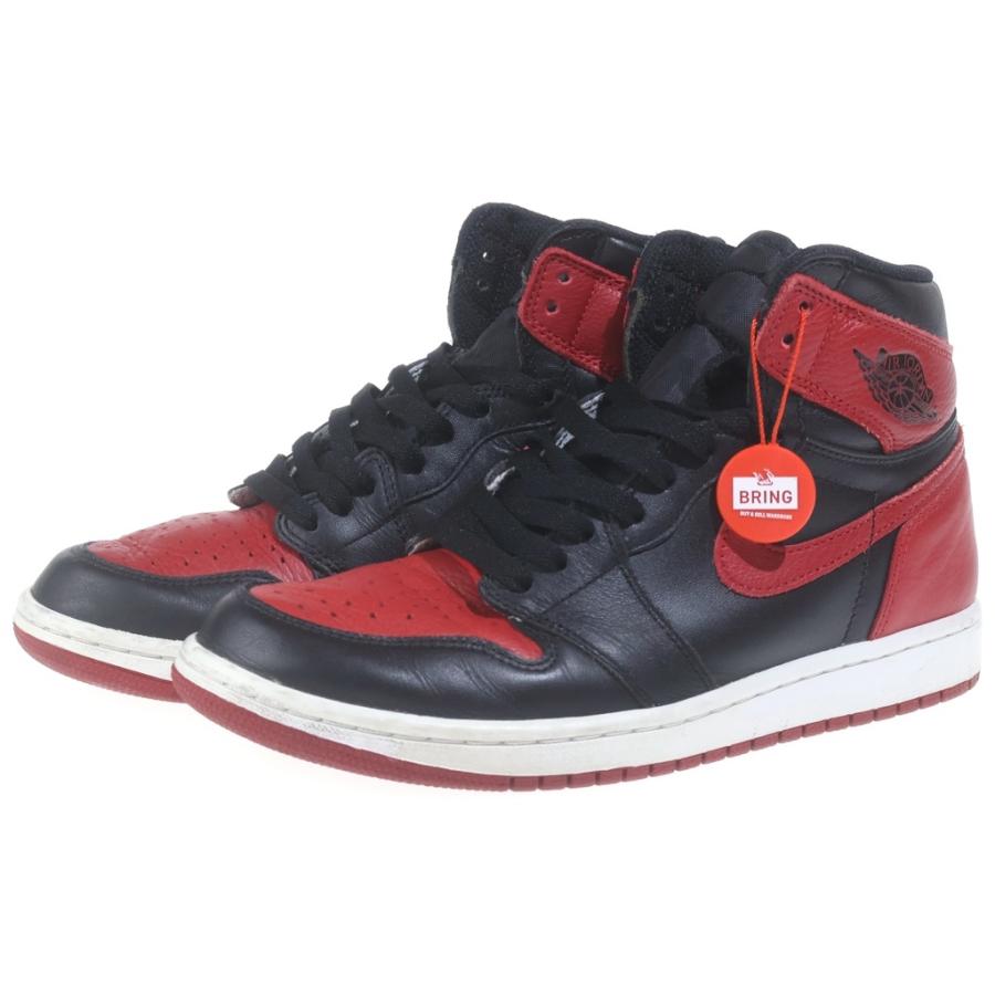 NIKE ナイキ AIR JORDAN 1 RETRO HIGH OG BANNED BRED エアジョーダン1 レトロ バーンド ブレッド ハイカットスニーカー US8 555088-001 NIKE（ナイキ） AIR JORDAN 1 RETRO HIGH OG BANNED BRED エア