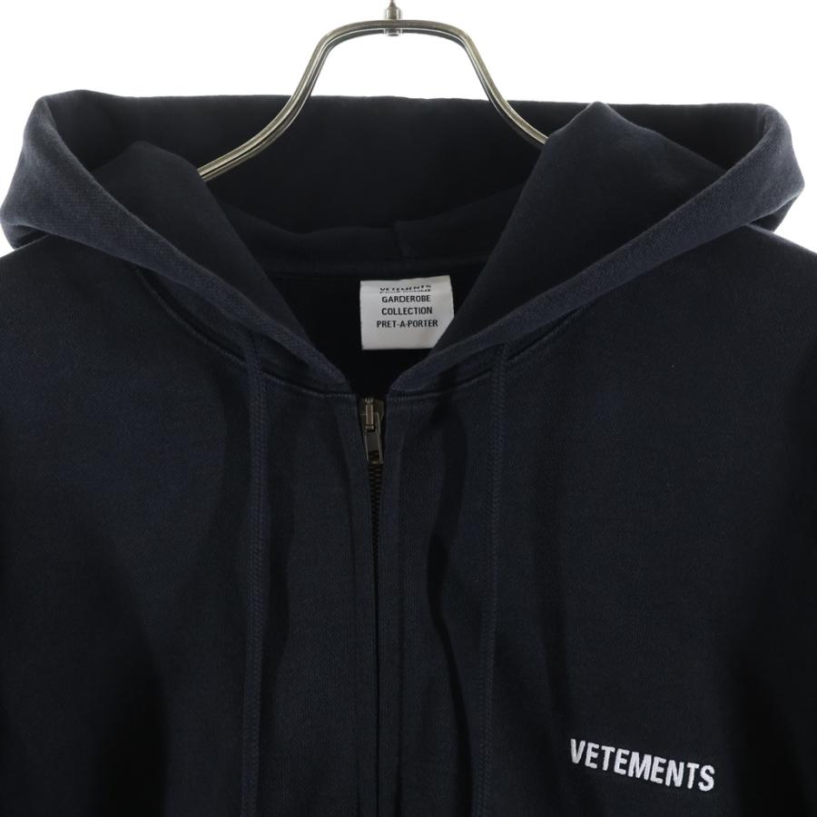 VETEMENTS（ヴェトモン） ICONIC LOGO ZIP-UP HOODIE ロゴプリント