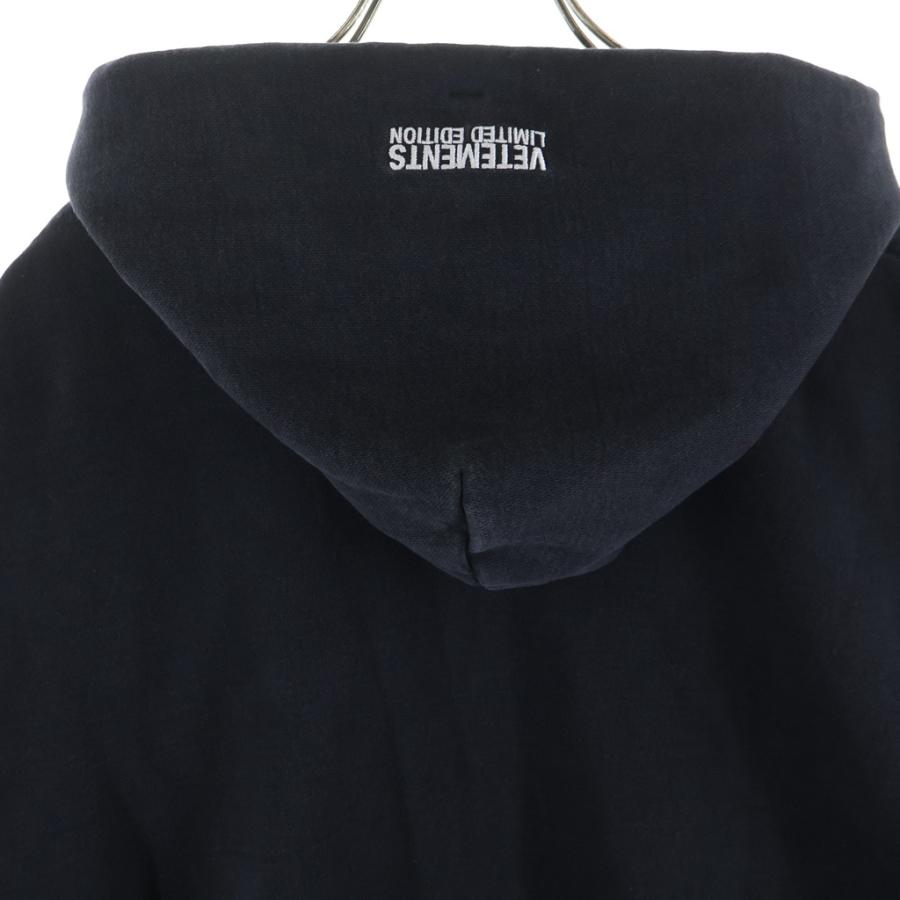 VETEMENTS（ヴェトモン） ICONIC LOGO ZIP-UP HOODIE ロゴプリント