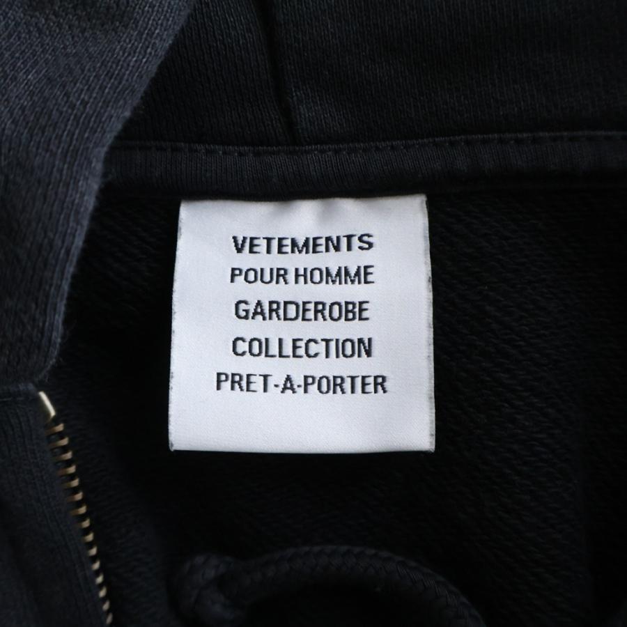 VETEMENTS（ヴェトモン） ICONIC LOGO ZIP-UP HOODIE ロゴプリント