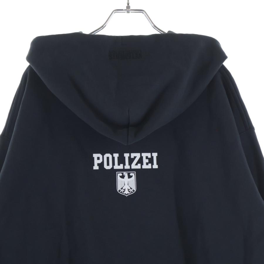 VETEMENTS（ヴェトモン） 25AW POLIZEI OVERSIZED ZIP HOODIE オーバー