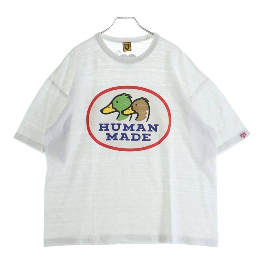 新品¥13200★HUMAN MADEヒューマンメイド鴨カモ半袖TシャツL HUMAN MADE（ヒューマンメード） ヒューマンメイド Duck Graohic カモ