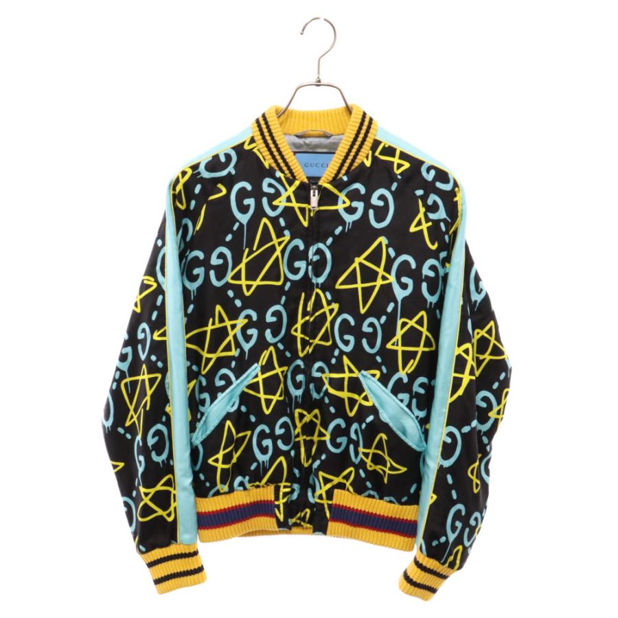 GUCCI グッチ GG総柄シルクボンバージャケット ブラック 448544 