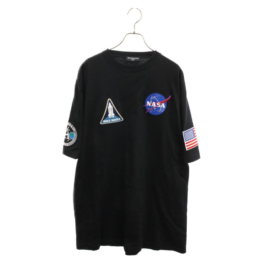 BALENCIAGA バレンシアガ 21AW NASAワッペン バックロゴプリント 半袖T 
