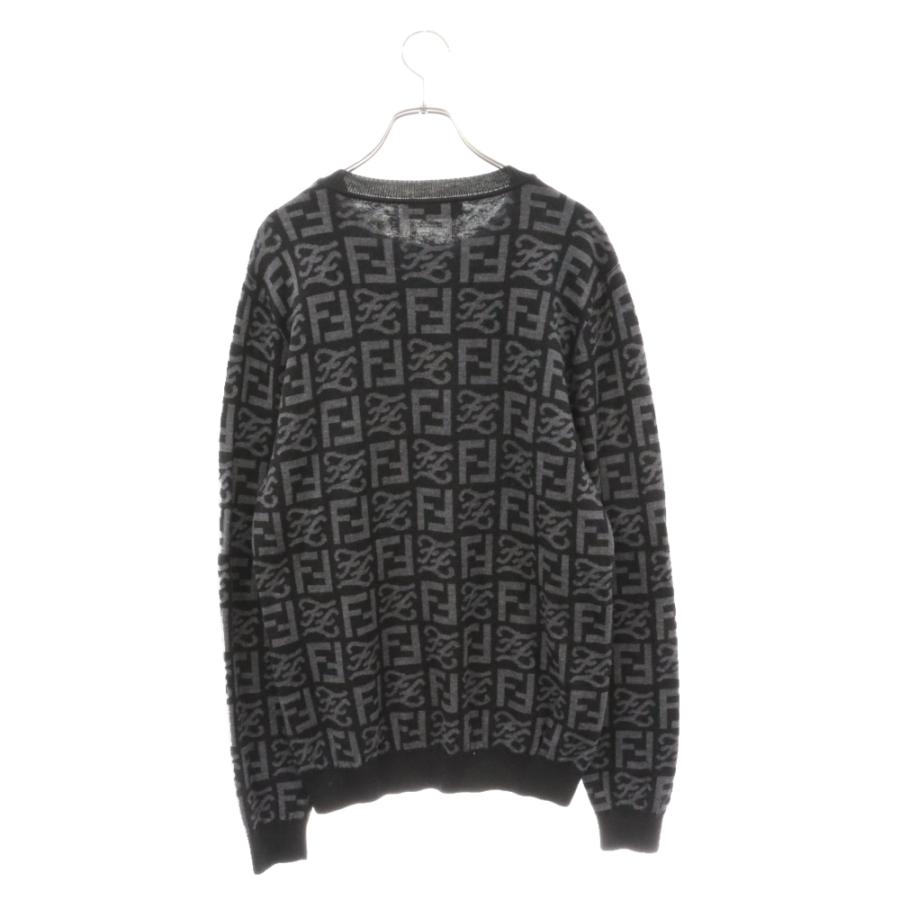 FENDI ニット　セーター　ズッカ柄 FENDI フェンディ 21AW FF Jacquard Knit Jumper ズッカ柄クルー