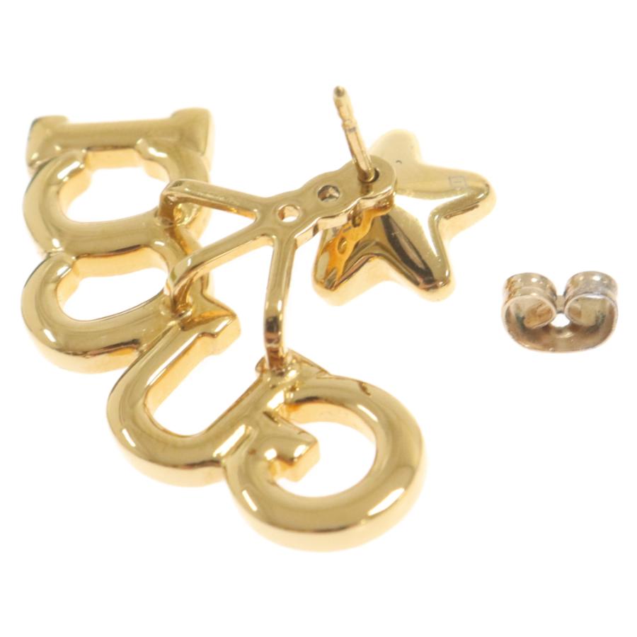 GUCCI グッチ スターディテールクリスタル付きスクリプトロゴ シングル  