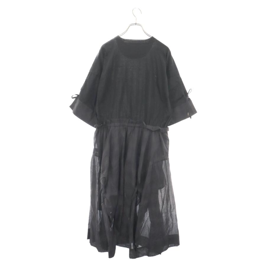 Vivienne Westwood フリル付きブラックひざ丈ワンピース 半袖 【公式通販】