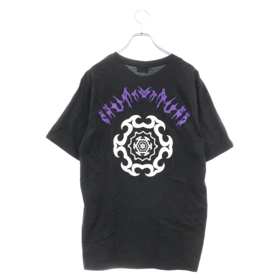 DIESEL（ディーゼル） ロゴ刺繍 バックプリント 半袖 Tシャツ ブラック