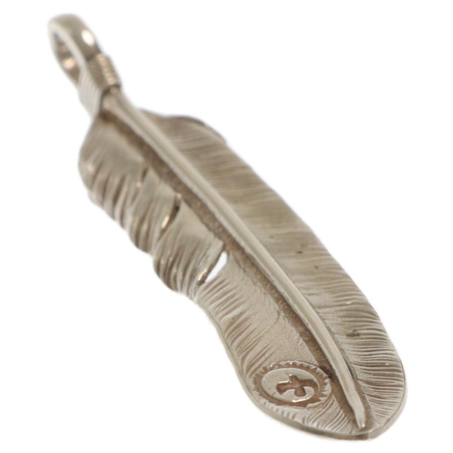 goro's ゴローズ　上銀特大フェザー　左向き goro's（ゴローズ） 【現行】上銀特大フェザー左向き ネックレストップ