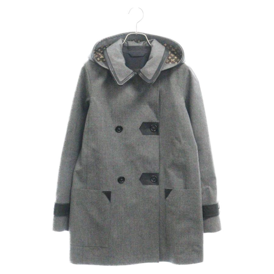 LOUIS VUITTON ルイヴィトン 10AW ウール ラムレザー切り替え LOUIS VUITTON ルイヴィトン 10AW ウール ラムレザー切り替え