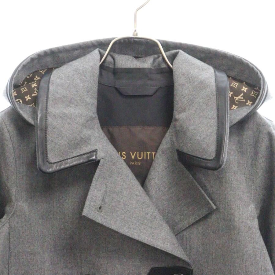LOUIS VUITTON ルイヴィトン 10AW ウール ラムレザー切り替え LOUIS VUITTON ルイヴィトン 10AW ウール ラムレザー切り替え