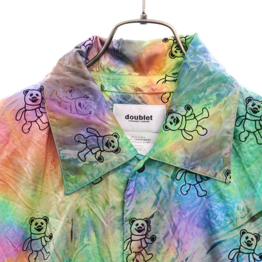 doublet ダブレット 20AW BEAR EMBROIDERY TYE-DYEING SHIRT ベアー 
