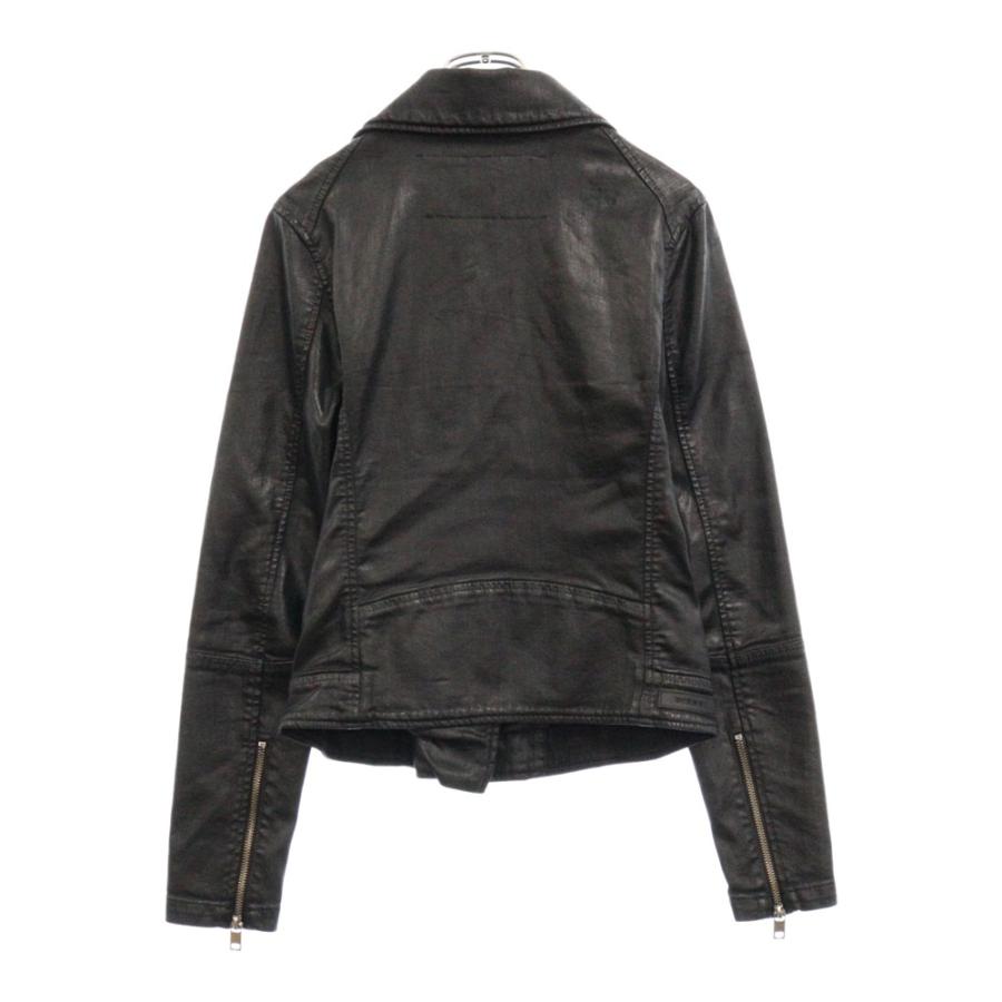 DIESEL ディーゼル コットン ダブルライダースジャケット ブラック 