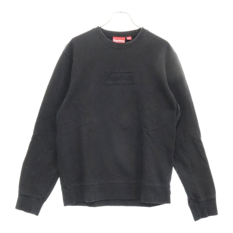 シュプリーム20SS カットアウトボックスロゴスウェットクールネック