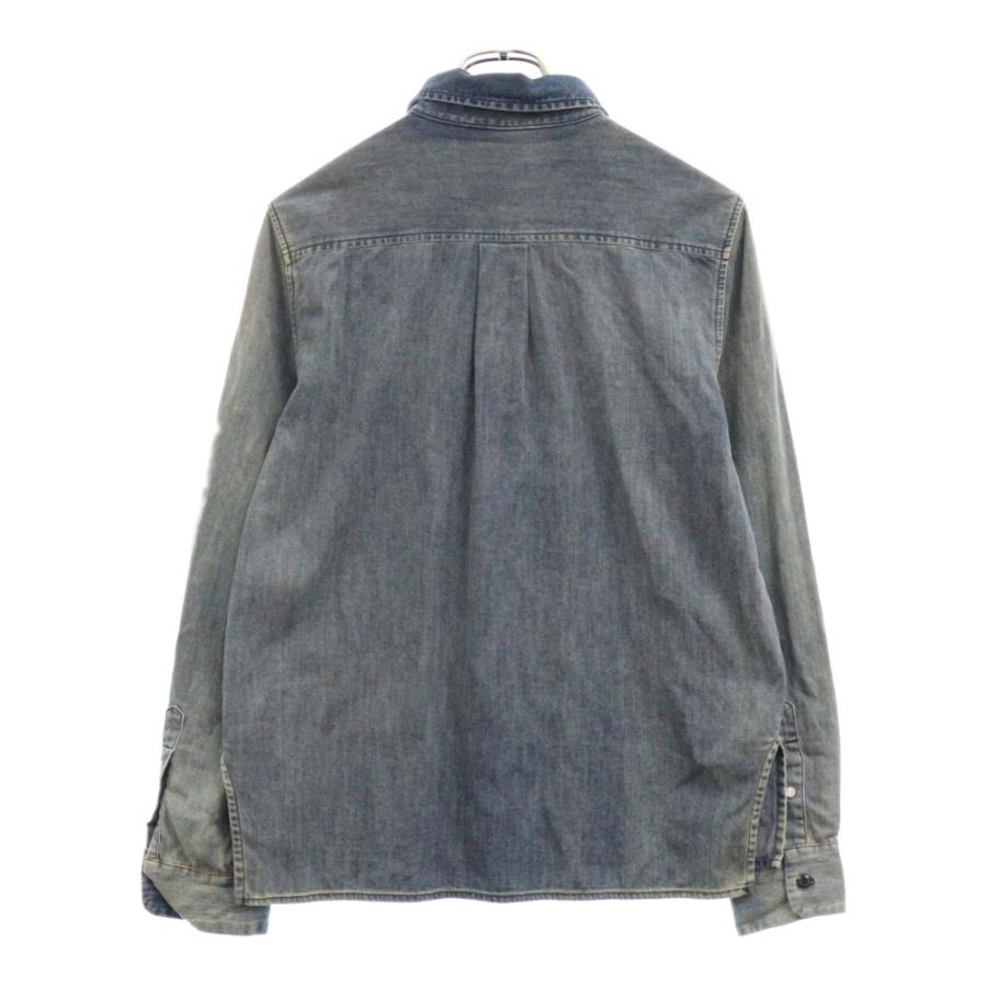 DIESEL（ディーゼル） 切り替え 長袖 デニムシャツ インディゴ : BRING