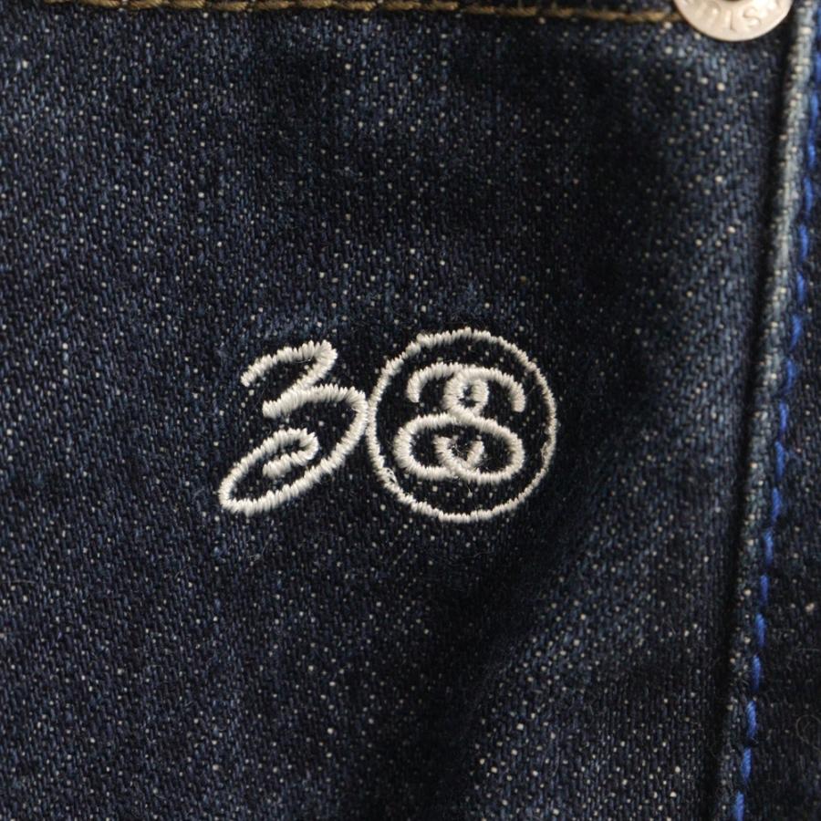 STUSSY ステューシー 総柄 切り替え デニムパンツ ジーンズ STUSSY ステューシー 総柄 切り替え デニムパンツ ジーンズ