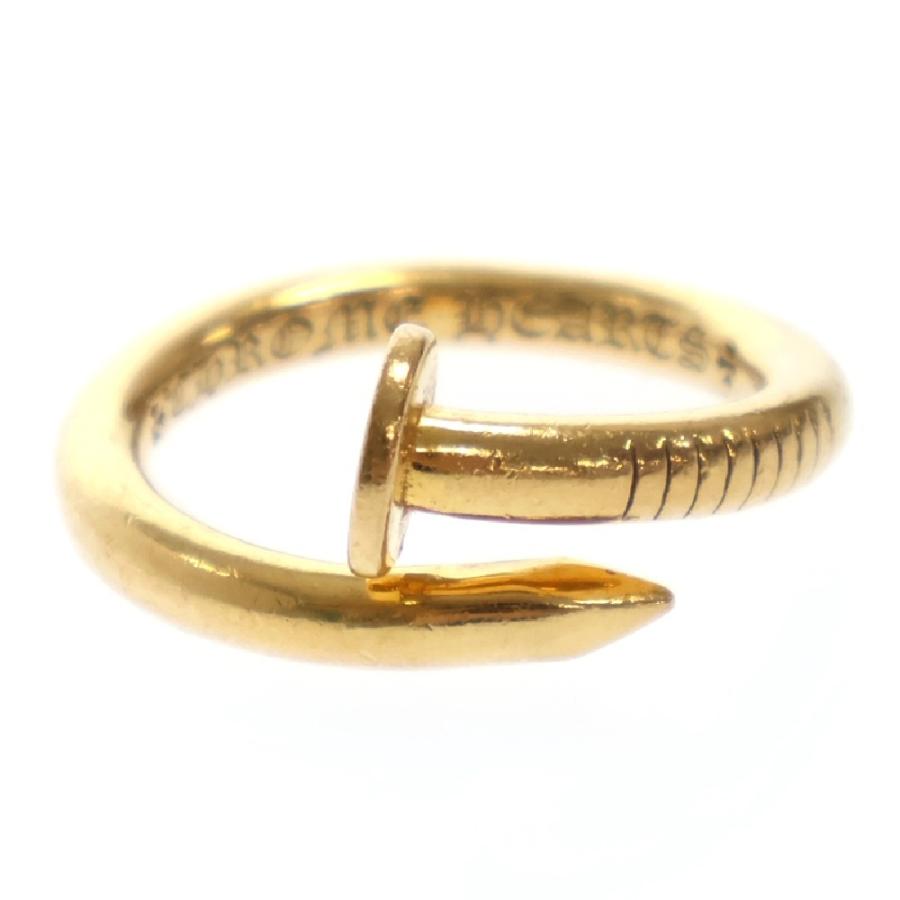 CHROME HEARTS クロムハーツ 22K NAIL FLAT RING フラットネイル CHROME HEARTS クロムハーツ 22K NAIL FLAT RING フラットネイル