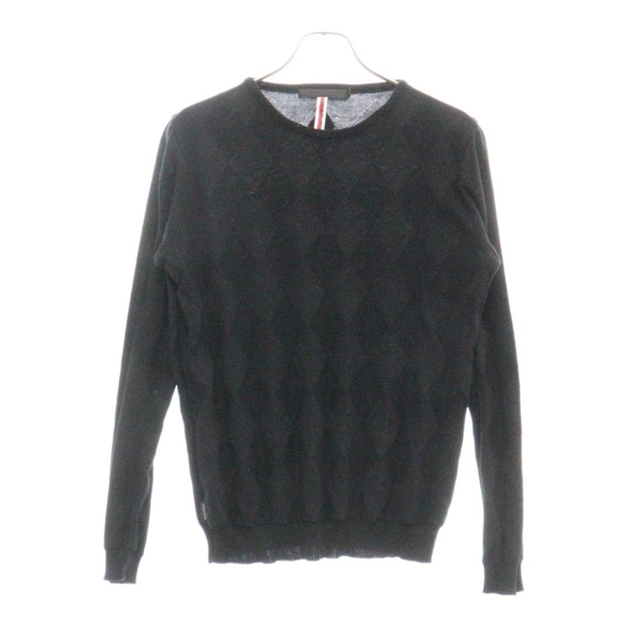 NEXUS7 ネクサスセブン アーガイル コットン ニットセーター ブラック  