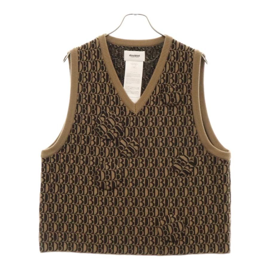 doublet ダブレット 21AW MONOGRAM JQ KNIT VEST モノグラム doublet ダブレット 21AW MONOGRAM JQ KNIT VEST モノグラム