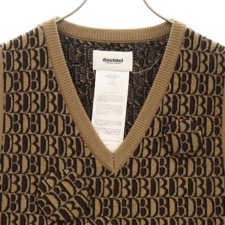doublet ダブレット 21AW MONOGRAM JQ KNIT VEST モノグラム doublet ダブレット 21AW MONOGRAM JQ KNIT VEST モノグラム