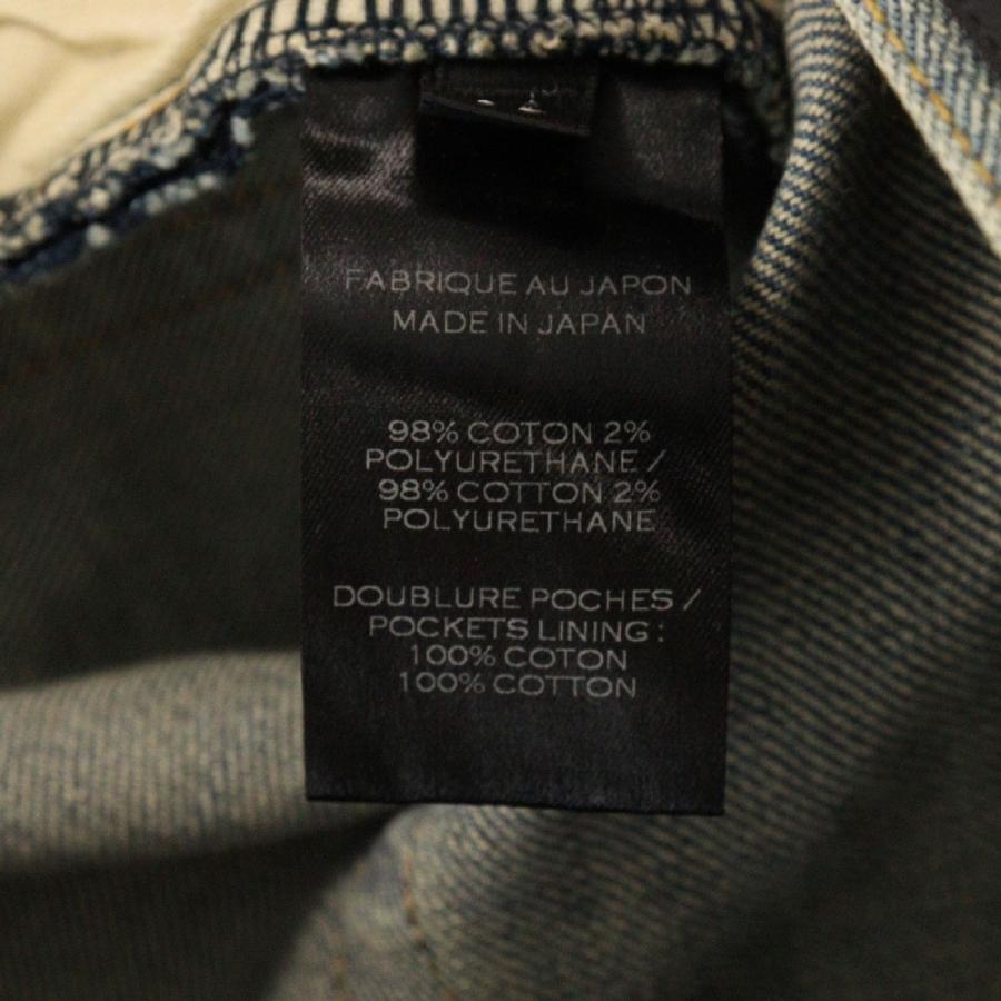 BALMAIN（バルマン） 14AW ダメージ加工蛇腹バイカースキニーデニム
